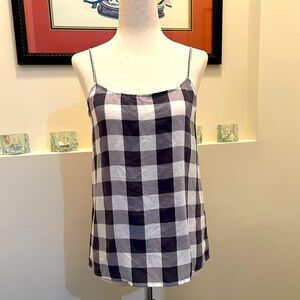 Equipment Femme gingham silk camisole